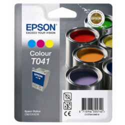 Epson Paint T041 Ink Cartridge, Tri-Colour Single Pack, C13T04104010